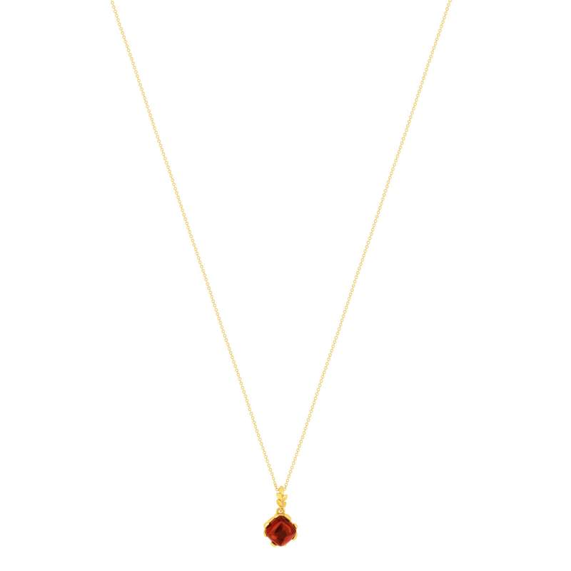 Collier or 375 jaune grenat 48cm - vue 2