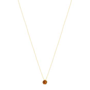 Gold necklace 375 yellow amber 48cm
