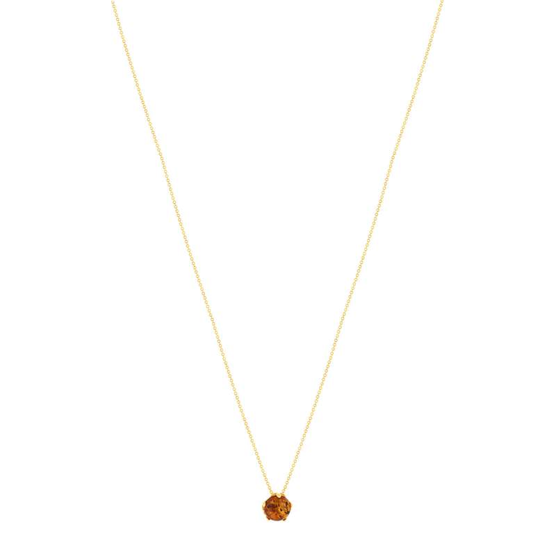 Collier or 375 jaune ambre 48cm - vue 2