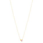 Collier or 375 jaune améthyste 50 cm - vue 2