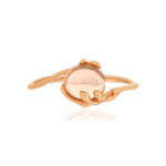 Bague or 375 rose quartz - vue 3