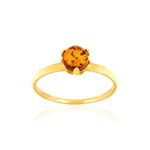 Bague or 375 jaune ambre - vue 1