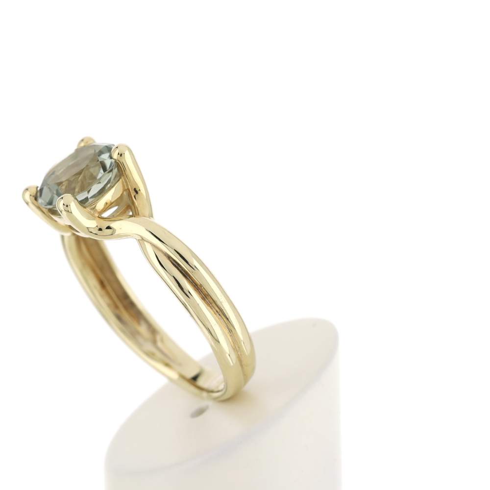 Bague or 375 quartz vert - vue 5