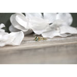 Bague or 375 quartz vert - vue D2