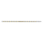 Bracelet acier bicolore doré jaune 21 cm - vue 2