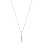 Collier acier bicolore 55 cm - vue 2