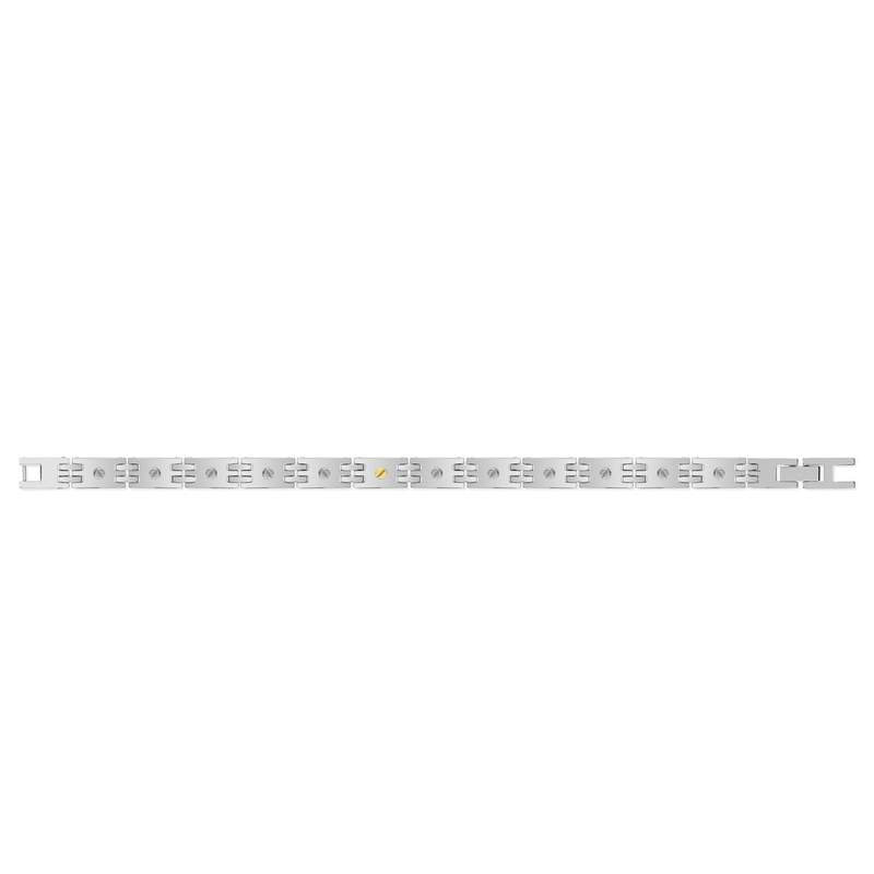 Bracelet acier 21 cm vis - vue 2