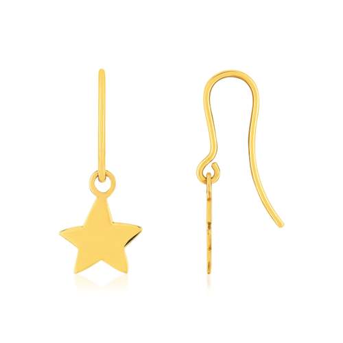 Boucles d'oreilles or 750 jaune