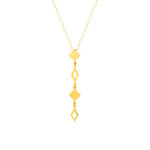Collier or 750, motif géométrique 45 cm - vue 1