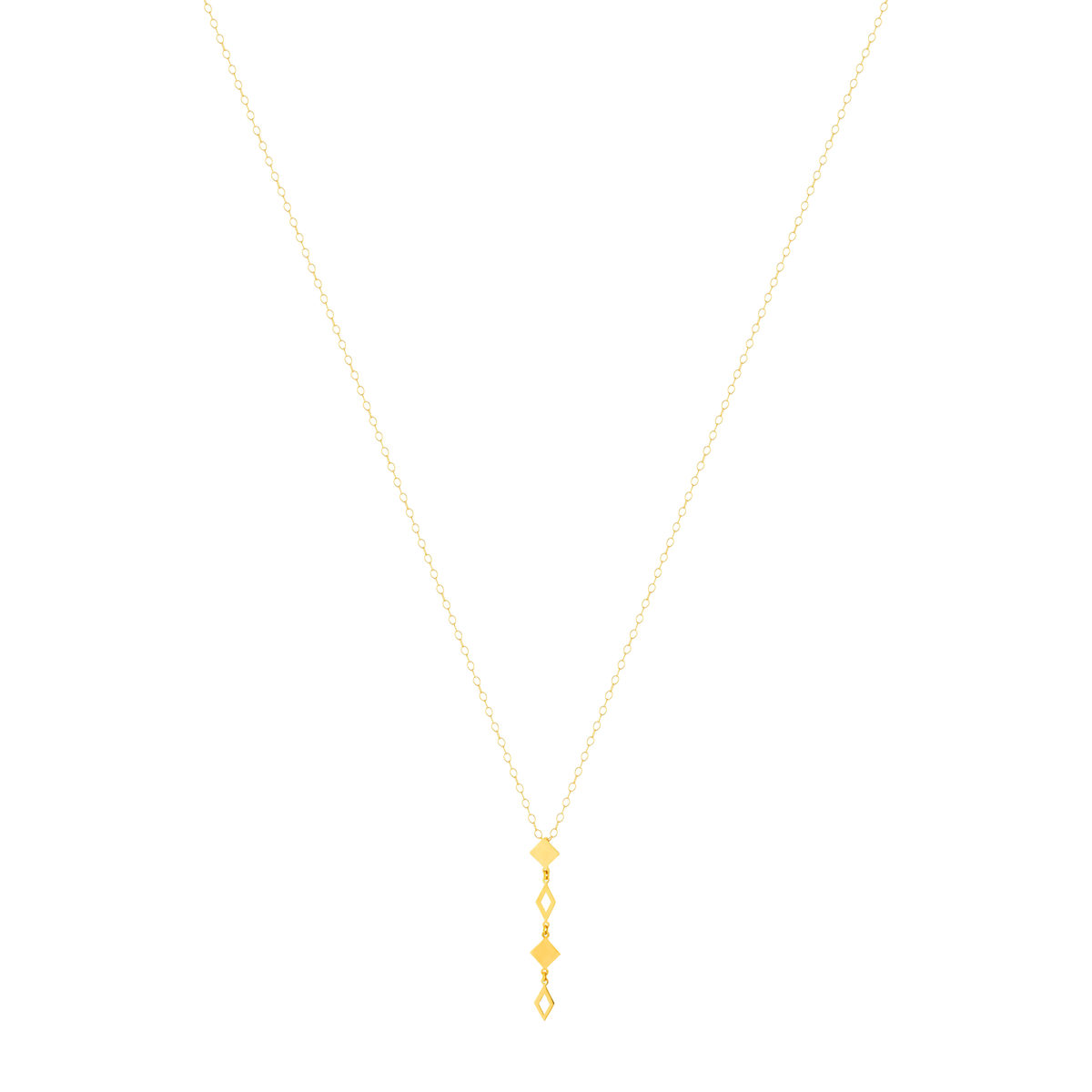Collier or 750, motif géométrique 45 cm - vue 2