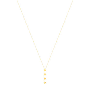 Collier or 750, motif géométrique 45 cm