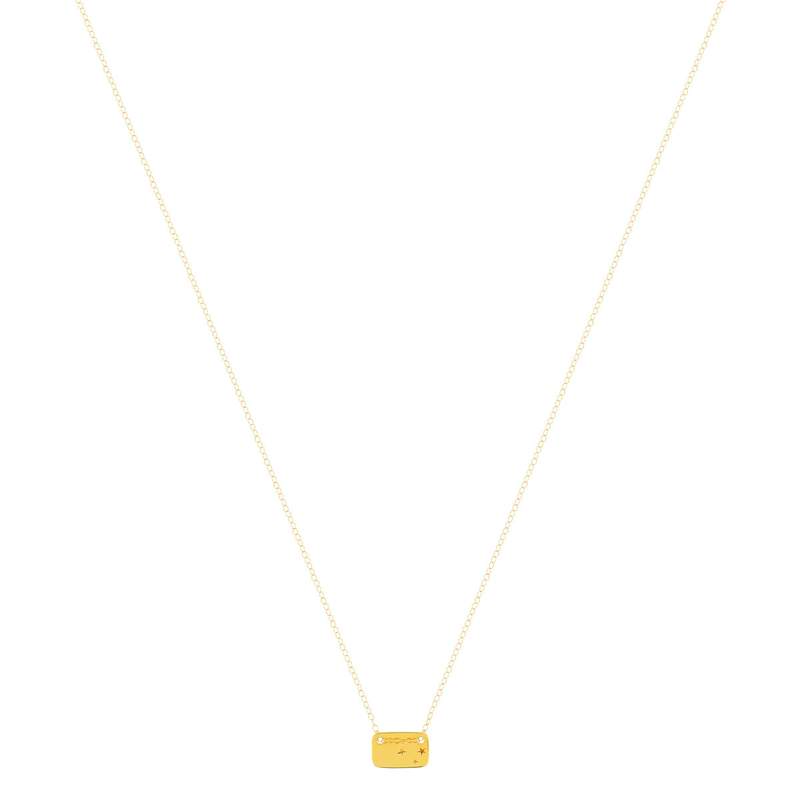 Collier or 750 jaune, motif étoile 45cm - vue 2