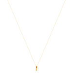 Collier or 750 jaune 45 cm, motif tube, 45 cm. - vue 2