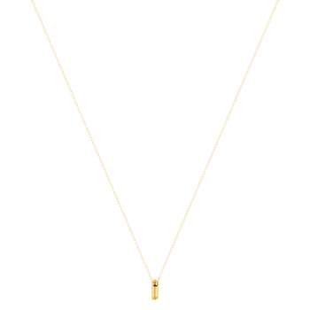 Ketting in 750 geel goud, 45 cm, buismotief.
