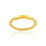 Bague plaqué or jaune - vue 1