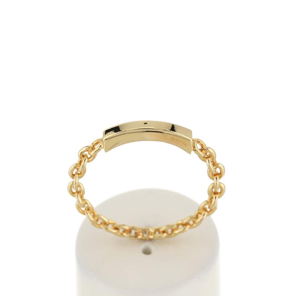 Bague plaqué or jaune - vue 1