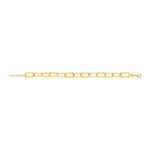 Bracelet plaqué or jaune 18 cm - vue 2