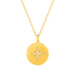 Collier plaqué or jaune zirconias 48cm - vue 2