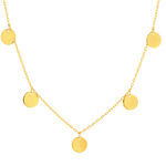 Collier plaqué or jaune 48 cm - vue 1