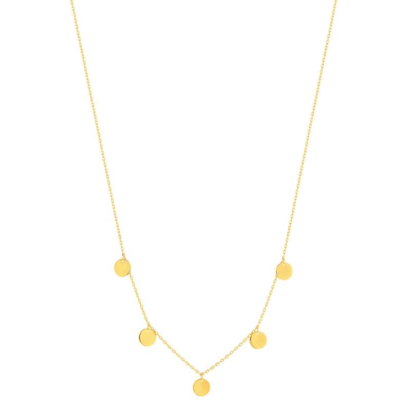Collier plaqué or jaune 48 cm - vue 2