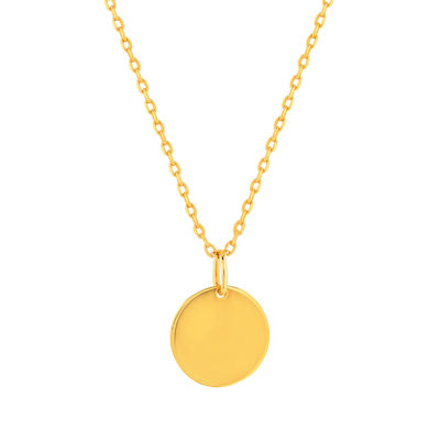 Collier plaqué or jaune médaille 48 cm - vue 1