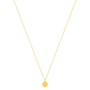 Collier plaqué or jaune médaille 48 cm