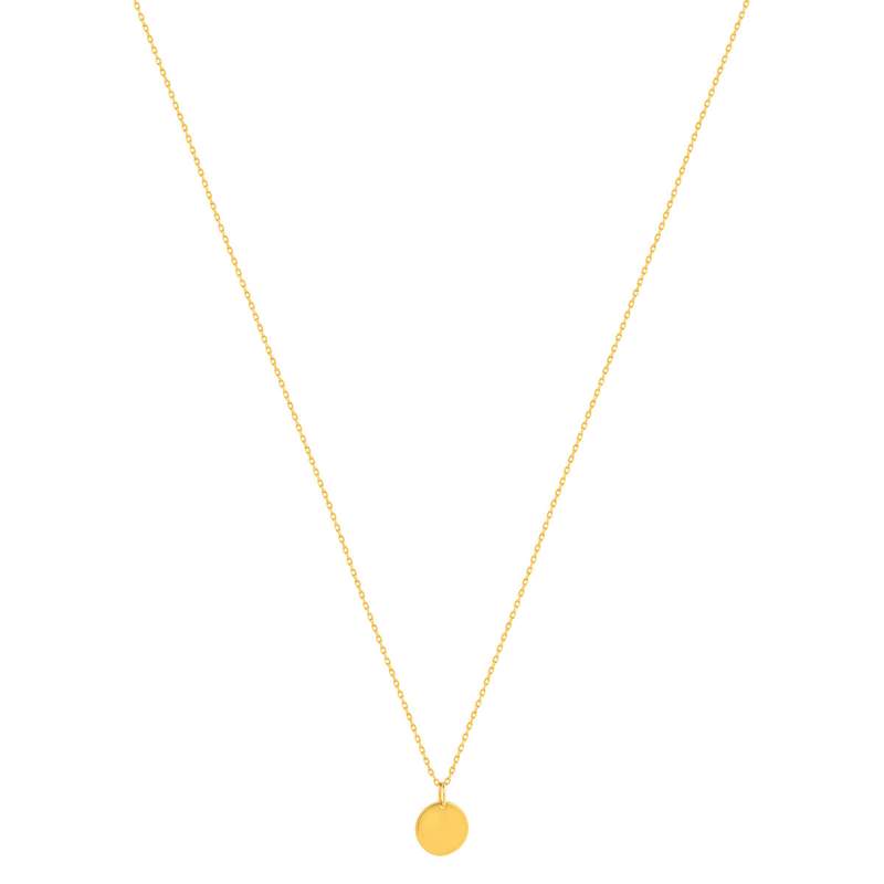 Collier plaqué or jaune médaille 48 cm - vue 2