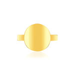 Bague plaqué or jaune médaille - vue 3