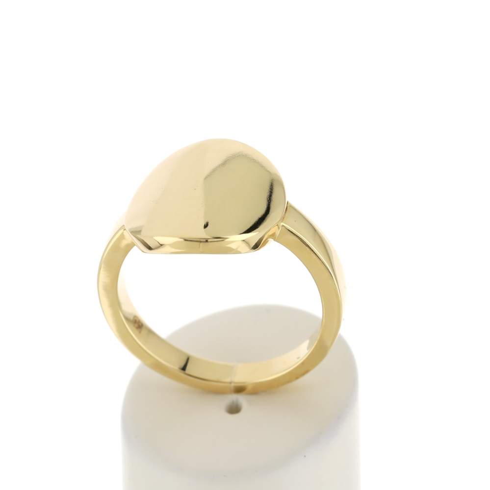 Bague plaqué or jaune médaille - vue 2