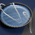 Parure argent 925 collier bracelet - vue D1