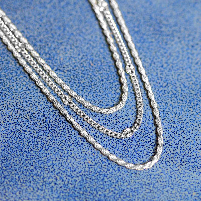 Parure argent 925 collier bracelet - vue D2