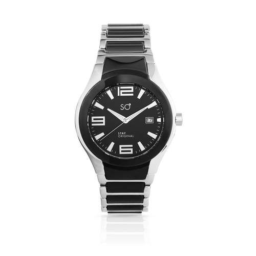 Stay Original herenhorloge met keramische stalen armband
