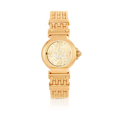 Montre Opéra femme acier doré