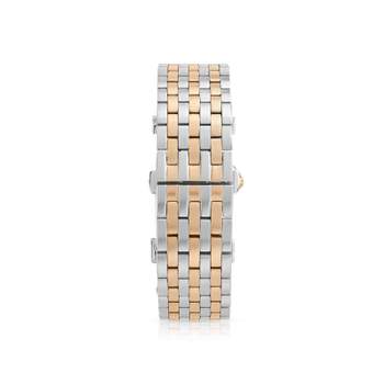 Montre Opéra femme acier et acier rose