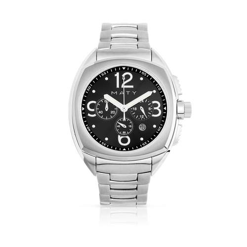 Montre chronographe homme acier