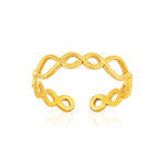 Bague acier jaune - vue 1