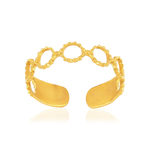 Bague acier jaune - vue 1