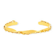 Bracelet rigide acier jaune diamètre 60 mm