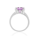 Bague argent 925 améthyste 3.30 carats - vue 2