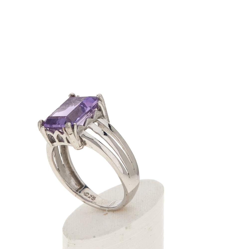 Bague argent 925 améthyste 3.30 carats - vue 4