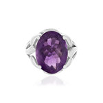 Bague argent 925 améthyste 7.50 carats - vue 3