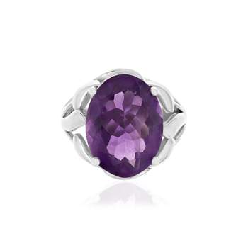 Bague argent 925 améthyste 7.50 carats