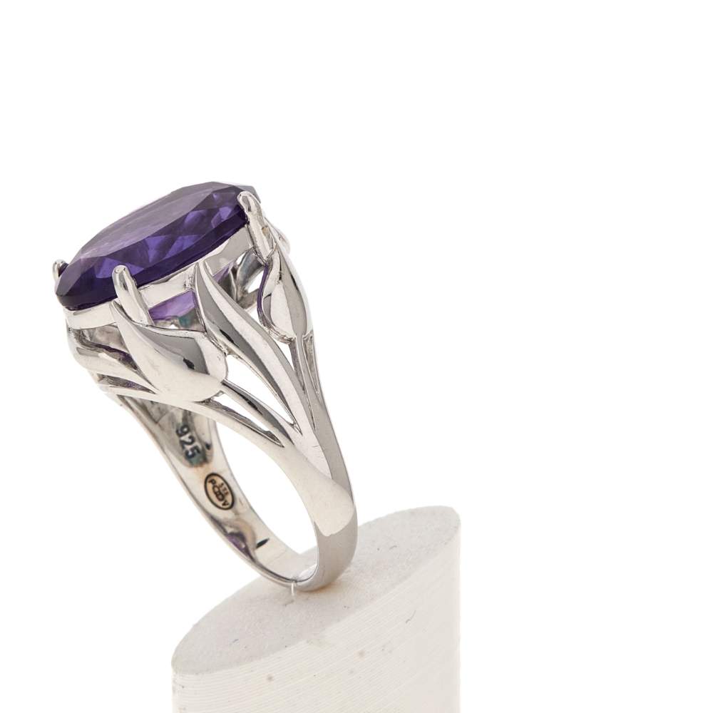 Bague argent 925 améthyste 7.50 carats - vue 5