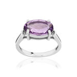 Bague argent 925 améthyste - vue 1