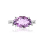 Bague argent 925 améthyste - vue 3