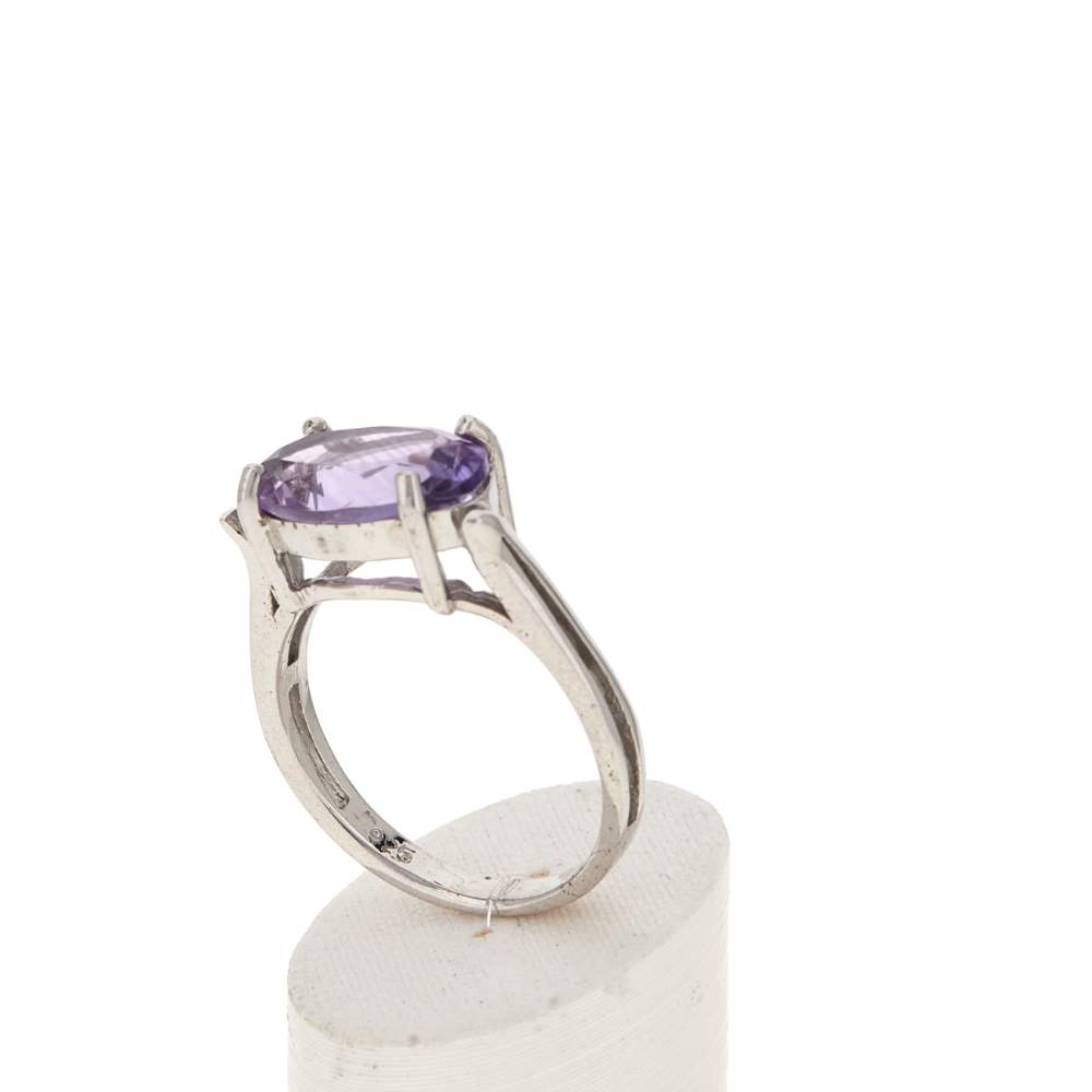 Bague argent 925 améthyste - vue 3