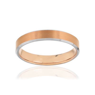 Alliance 2 ors 750 rose et blanc - vue 1