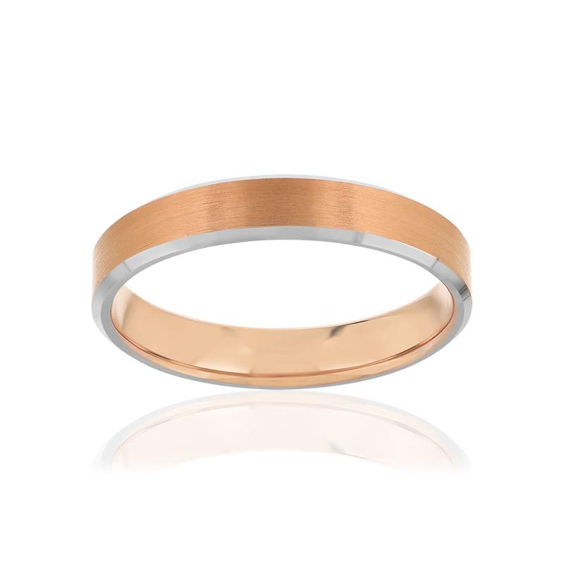 Alliance 2 ors 750 rose et blanc - vue 1