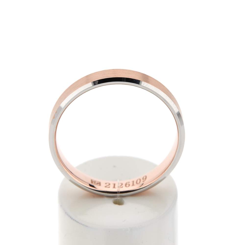Alliance 2 ors 750 rose et blanc - vue 1