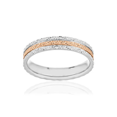 Alliance 2 ors 750 rose et blanc